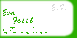 eva feitl business card